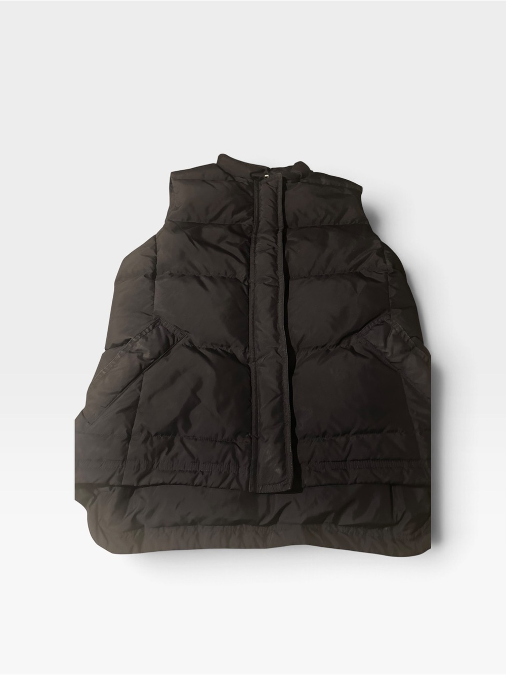 J crew Women's down filled Black Puffer Vest Jacket size small